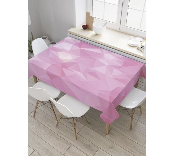 Прямоугольная скатерть JOYARTY Блики граней из сатена tc_35531_120x145 1