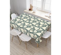 Прямоугольная скатерть JOYARTY Виноградная рамка из сатена tc_21588_120x145