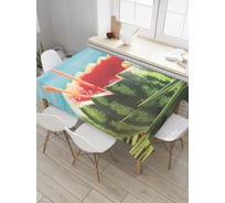 Прямоугольная скатерть JOYARTY Арбузный коктейль из сатена tc_7460_120x145