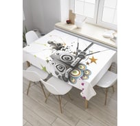 Прямоугольная скатерть JOYARTY Акустика из сатена tc_27843_120x145