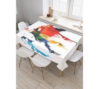 Прямоугольная скатерть JOYARTY Арт слона из сатена tc_30970_120x145