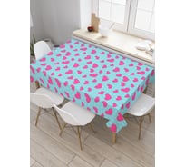 Прямоугольная скатерть JOYARTY Бесконечность сердец из сатена tc_30672_120x145