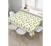 Прямоугольная скатерть JOYARTY Акварельные рыбки из сатена tc_164390_120x145
