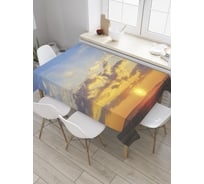 Прямоугольная скатерть JOYARTY Багровое небо из сатена tc_34754_120x145