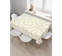 Прямоугольная скатерть JOYARTY Бледноватые спирали из сатена tc_21388_120x145
