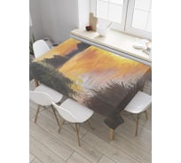 Прямоугольная скатерть JOYARTY Божественная река из сатена tc_9254_120x145
