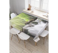 Прямоугольная скатерть JOYARTY Безудержная река из сатена tc_21802_120x145