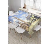 Прямоугольная скатерть JOYARTY Биг-Бен над рекой из сатена tc_9396_120x145