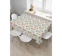 Прямоугольная скатерть JOYARTY Большое поздравление из сатена tc_78064_120x145