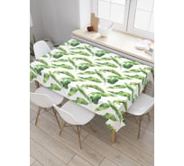Прямоугольная скатерть JOYARTY Банановый мотив из сатена tc_28805_120x145