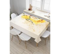 Прямоугольная скатерть JOYARTY Букет роз из сатена tc_32909_120x145
