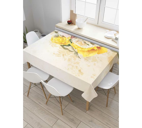 Прямоугольная скатерть JOYARTY Букет роз из сатена tc_32909_120x145 1