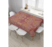 Прямоугольная скатерть JOYARTY Ажур арабеска из сатена tc_36098_120x145