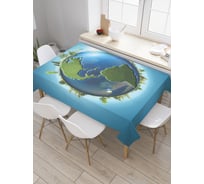 Прямоугольная скатерть JOYARTY Биосфера из сатена tc_37981_120x145