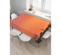 Прямоугольная скатерть JOYARTY Африканский закат из сатена tc_21724_120x145