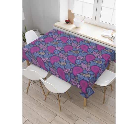 Прямоугольная скатерть JOYARTY Ажурные пейсли из сатена tc_29578_120x145 1