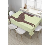 Прямоугольная скатерть JOYARTY Борзая из сатена tc_8422_120x145