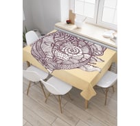 Прямоугольная скатерть JOYARTY Абстрактная рыба из сатена tc_33000_120x145