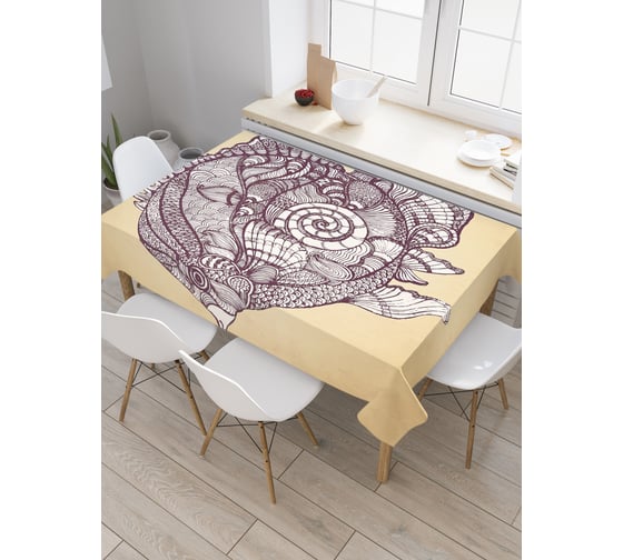 Прямоугольная скатерть JOYARTY Абстрактная рыба из сатена tc_33000_120x145 1