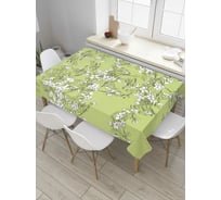 Прямоугольная скатерть JOYARTY Ветви с цветами из сатена tc_59974_120x145