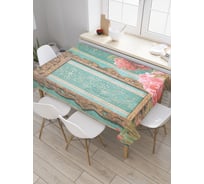Прямоугольная скатерть JOYARTY Винтажное отражение из сатена tc_29704_120x145