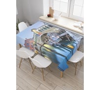 Прямоугольная скатерть JOYARTY Венецианский мост Риальто из сатена tc_37907_120x145