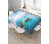 Прямоугольная скатерть JOYARTY Вид на острова из сатена tc_9575_120x145