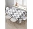 Прямоугольная скатерть JOYARTY Будничный зигзаг из сатена tc_4316_120x145 5