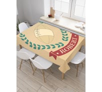 Прямоугольная скатерть JOYARTY Американский футбол Роберт из сатена tc_5061_120x145
