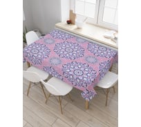 Прямоугольная скатерть JOYARTY Ажурные снежинки из сатена tc_36870_120x145