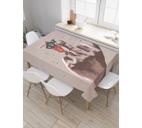 Прямоугольная скатерть JOYARTY Безразличный бейсболист из сатена tc_23044_120x145