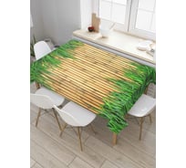 Прямоугольная скатерть JOYARTY Бамбук в траве из сатена tc_52131_120x145