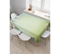 Прямоугольная скатерть JOYARTY Бабочки и гербера из сатена tc_2285_120x145