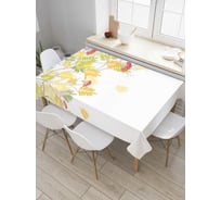 Прямоугольная скатерть JOYARTY Ветка осенней рябины из сатена tc_38375_120x145