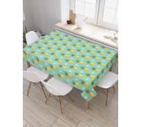 Прямоугольная скатерть JOYARTY Ананасовые ряды из сатена tc_37430_120x145