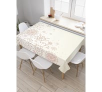 Прямоугольная скатерть JOYARTY Ажурный угол из сатена tc_32361_120x145