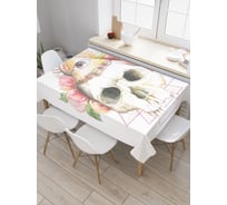 Прямоугольная скатерть JOYARTY Безумное всезнание из сатена tc_21374_120x145