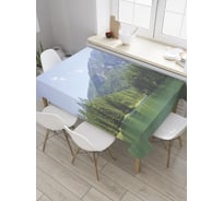 Прямоугольная скатерть JOYARTY Баварское озеро из сатена tc_32409_120x145