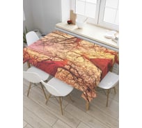 Прямоугольная скатерть JOYARTY Величие леса из сатена tc_7207_120x145
