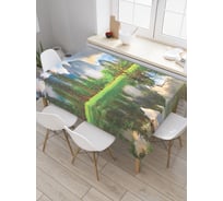 Прямоугольная скатерть JOYARTY Бесценная тишина из сатена tc_19000_120x145
