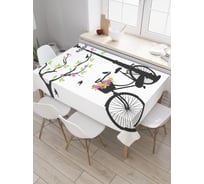 Прямоугольная скатерть JOYARTY Весенняя прогулка из сатена tc_2927_120x145
