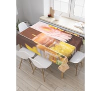 Прямоугольная скатерть JOYARTY Ароматные свечи из сатена tc_19048_120x145