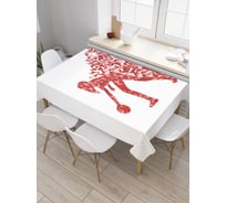 Прямоугольная скатерть JOYARTY Азартный рывок из сатена tc_38135_120x145