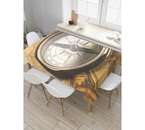 Прямоугольная скатерть JOYARTY Антикварный компас из сатена tc_6572_120x145
