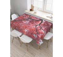 Прямоугольная скатерть JOYARTY Багряный лес из сатена tc_27706_120x145