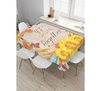 Прямоугольная скатерть JOYARTY 47 лет вместе из сатена tc_7773_120x145