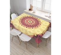 Прямоугольная скатерть JOYARTY Алмазная мандала из сатена tc_36893_120x145