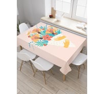Прямоугольная скатерть JOYARTY Букетные объятия из сатена tc_213172_120x145