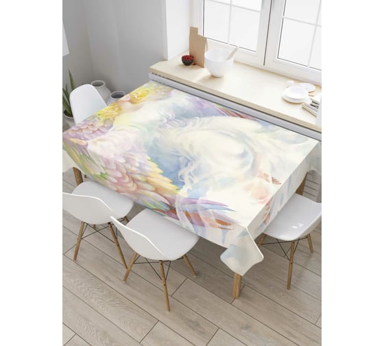 Прямоугольная скатерть JOYARTY Ангел-хранитель из сатена tc_79795_120x145 1