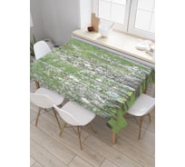 Прямоугольная скатерть JOYARTY Березовые мысли из сатена tc_6481_120x145